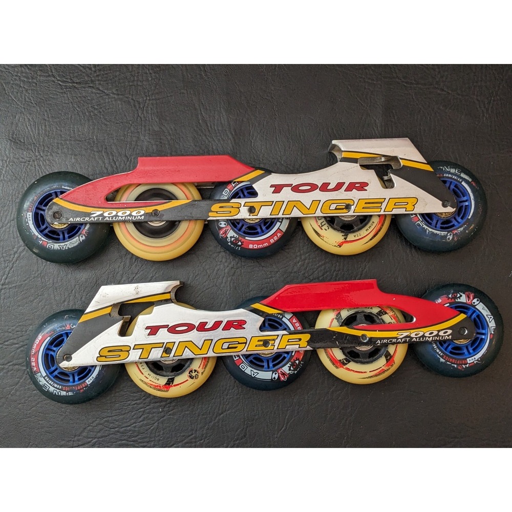 Tour Stinger 7000 Inline Roller Aircraft Aluminum Frame 5 Wheels Bearing Blades